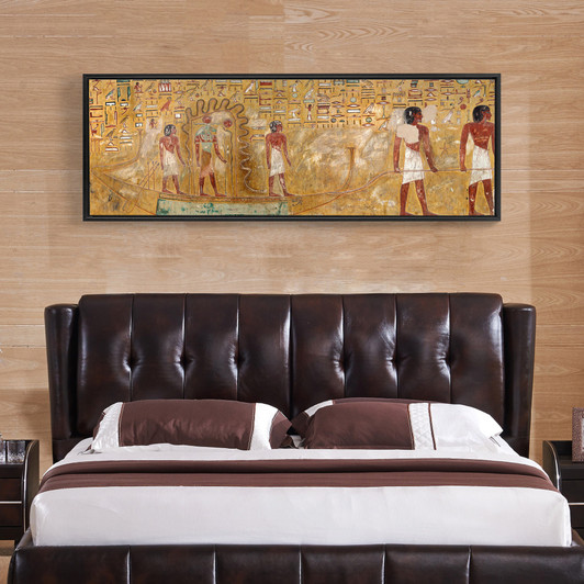 Egyptian art,Mural paintings in the Tomb of Seti 7,Narrow Horizontal Wall Art ,large wall art,framed wall art,canvas wall art,M53
