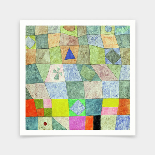 Paul Klee,Friendly Game, Abstract art,art prints,Vintage art,canvas wall art,famous art prints,V7219