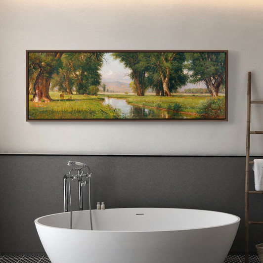 Cache La Poudre River,Forest River Scenery,Canvas Print,Canvas Art,Canvas Wall Art,Large Wall Art,Framed Wall Art,Panoramic Wall Art P303