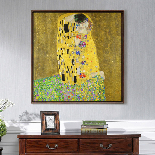 Gustav Klimt,The Kiss,Canvas Print,Canvas Art,Canvas Wall Art,Large Wall Art,Framed Wall Art,P2709