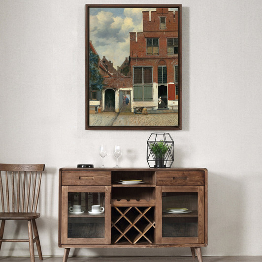 Johanes Vermeer,The Little Street,Canvas Print,Canvas Art,Canvas Wall Art,Large Wall Art,Framed Wall Art,P527