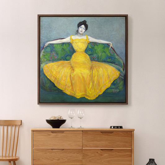 Max Kurzweil,Lady In Yellow,Large Wall Art,Framed Wall Art,Canvas Wall Art,Large Canvas,M7200