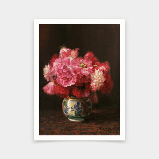 German Gedovius,Vase flower still life,art prints,Vintage art,canvas wall art,famous art prints,V5838
