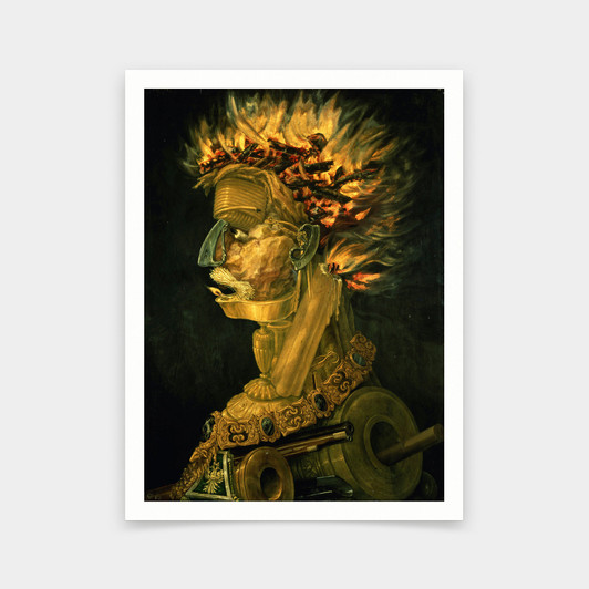 Giuseppe Arcimboldo,Fire,art prints,Vintage art,canvas wall art,famous art prints,V5865