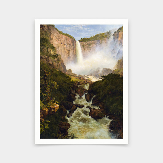 Frederic Edwin Church,The Falls of Tequendama,Near Bogota,New Granada,1854,art prints,Vintage art,canvas wall art,famous art prints,V5742