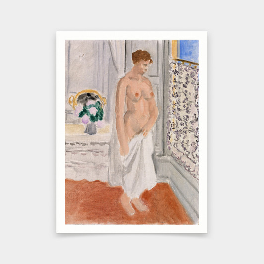 Henri Matisse,Standing Nude near Window,1920,art prints,Vintage art,canvas wall art,famous art prints,V5985
