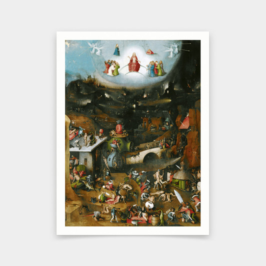 Hieronymus Bosch,The Last Judgment,art prints,Vintage art,canvas wall art,famous art prints,V6017