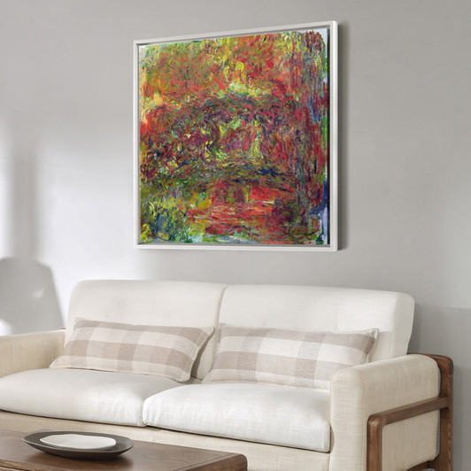 Claude Monet,The Japanese Bridge,See Detail,Oil On Canvas Photograph,large wall art,framed wall art,canvas wall art,large canvas,M7009