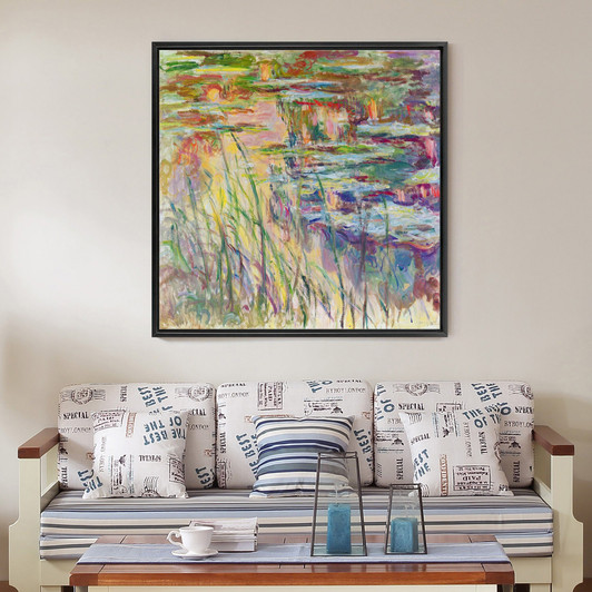 Claude Monet,Reflections on the Water,large wall art,framed wall art,canvas wall art,large canvas,M7006