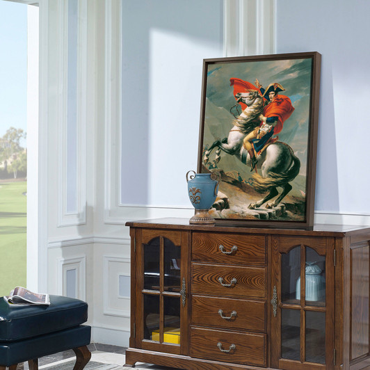 Jaques-Louis David,Napoleon At The Great St. Bernard,Canvas Print,Canvas Art,Canvas Wall Art,Large Wall Art,Framed Wall Art,P518