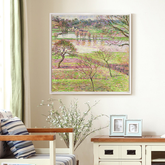 Camille Pissarro,The Flood at Eragny,large wall art,framed wall art,canvas wall art,large canvas,M6980