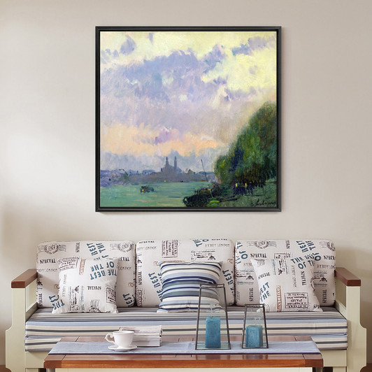 Albert Charles Lebourg,The Trocadero,large wall art,framed wall art,canvas wall art,large canvas,M6943