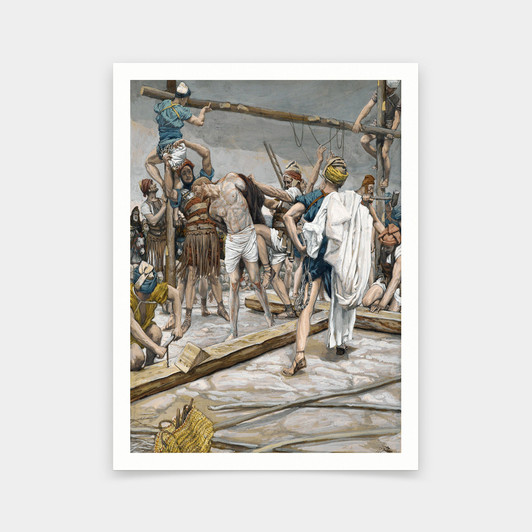 James Tissot,Jesus Stripped of His Clothing,art prints,Vintage art,canvas wall art,famous art prints,V6081