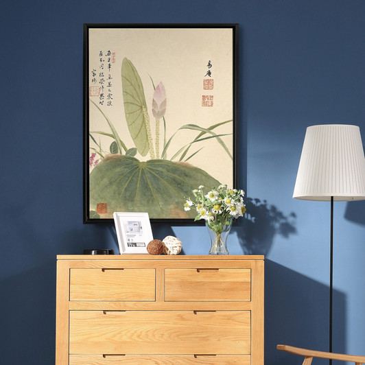 Xiang Shengmo,Lotus,Chinese Flower Paintings,large wall art,framed wall art,canvas wall art,large canvas,M6914