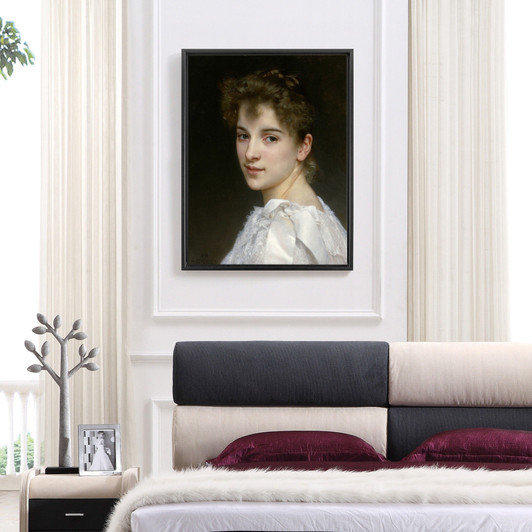 William-Adolphe Bouguereau,Portrait Of Gabrielle Cot,19th,century,large wall art,framed wall art,canvas wall art,large canvas,M6907