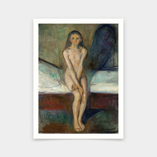 Edvard Munch,Puberty,art prints,Vintage art,canvas wall art,famous art prints,V5588