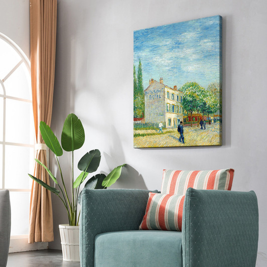 Vincent van Gogh,Restaurant Rispal at Asnieres,large wall art,framed wall art,canvas wall art,large canvas,M6836