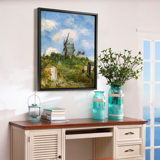 Vincent van Gogh,Le Moulin De Blute-fin, Montmartre,1886,large wall art,framed wall art,canvas wall art,large canvas,M6831
