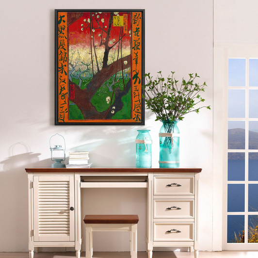 Vincent van Gogh,Flowering Plum Orchard (after Hiroshige),large wall art,framed wall art,canvas wall art,large canvas,M6825