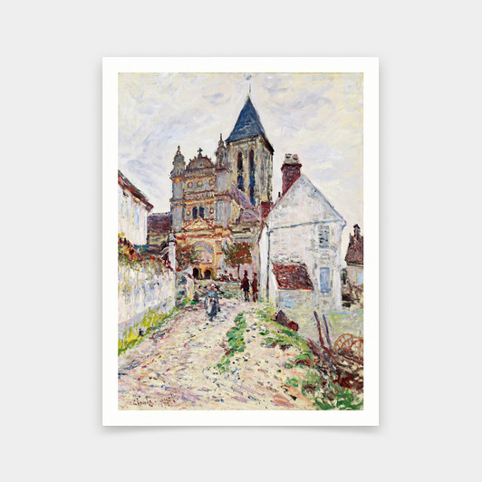 Claude Monet,The Church at Vetheuil,art prints,Vintage art,canvas wall art,famous art prints,V5512