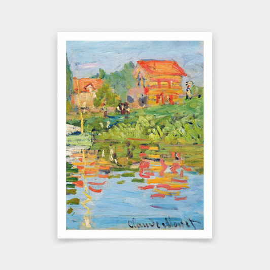 Claude Monet,Regattas At Argenteuil,art prints,Vintage art,canvas wall art,famous art prints,V5510