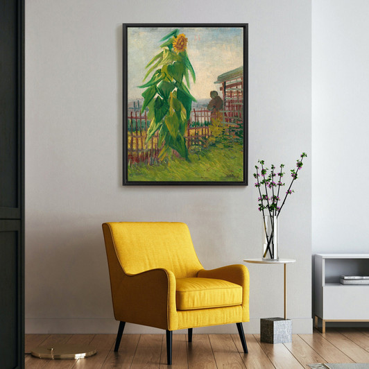 Vincent van Gogh,Allotment with Sunflower,large wall art,framed wall art,canvas wall art,large canvas,M6818