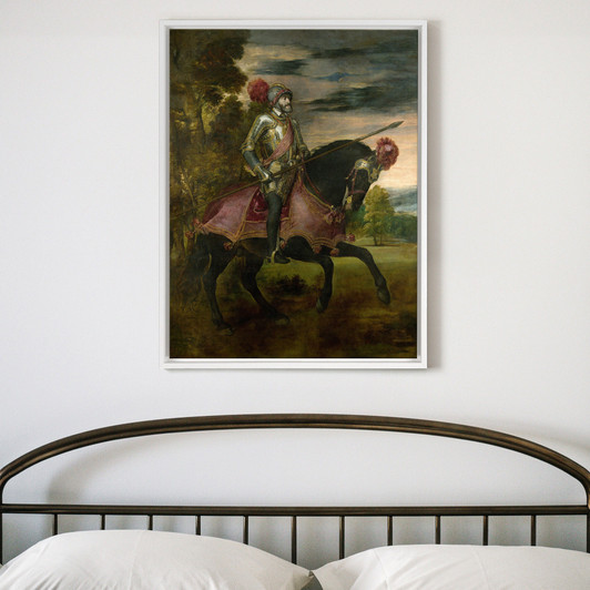 Titian,Equestrian Portrait of Charles V,large wall art,framed wall art,canvas wall art,large canvas,M6803