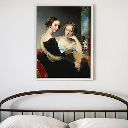 Thomas Sully,Portrait of the McEuen sisters,large wall art,framed wall art,canvas wall art,large canvas,M6797