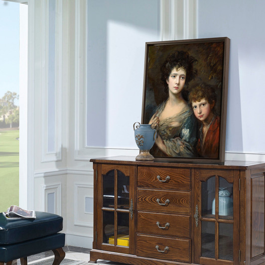 Thomas Gainsborough,Elizabeth and Thomas Linley, 1768,large wall art,framed wall art,canvas wall art,large canvas,M6786