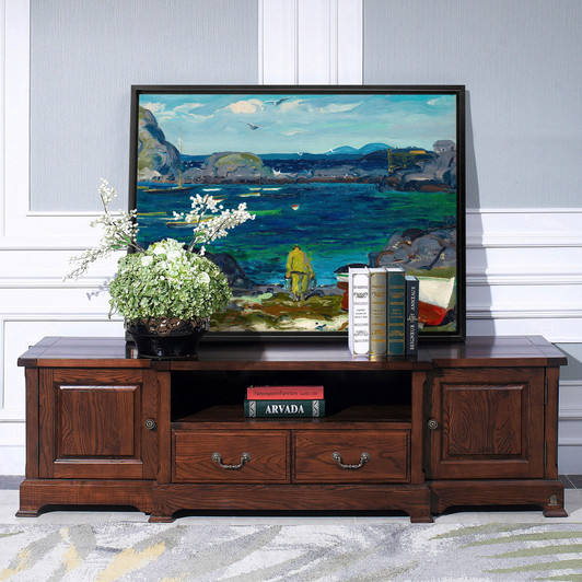 George Bellows,The Harbor, Monhegan Coast, Maine,Canvas Print,Canvas Art,Canvas Wall Art,Large Wall Art,Framed Wall Art,P1029