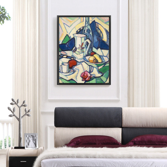 Samuel John Peploe,Still Life,Coffee Cup and Compote,large wall art,framed wall art,canvas wall art,large canvas,M6718