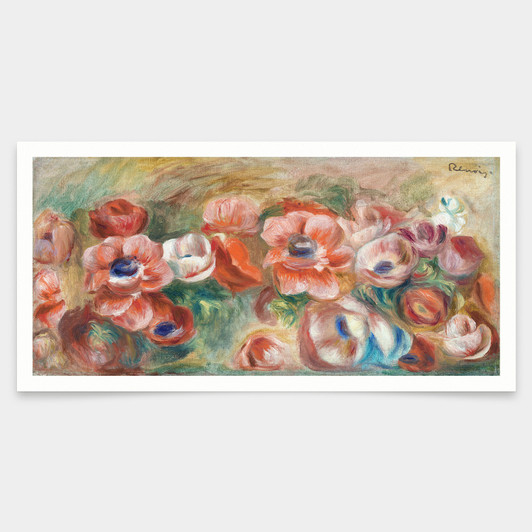 Pierre Auguste Renoir,Anemones,art prints,Vintage art,canvas wall art,famous art prints,V7881