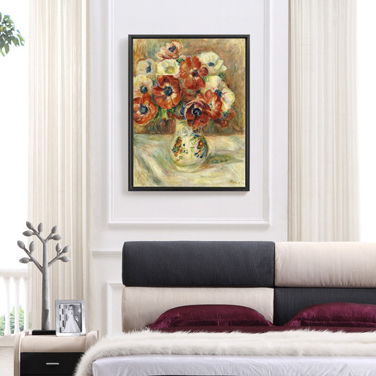 Pierre Auguste Renoir,Still Life with Anemones,large wall art,framed wall art,canvas wall art,large canvas, M6617