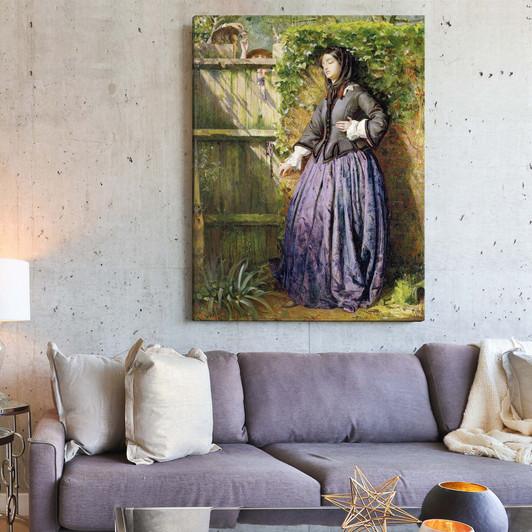 Philip Hermogenes Calderon,Broken Vows, 1857 Oil On Board,large wall art,framed wall art,canvas wall art,large canvas,M6577