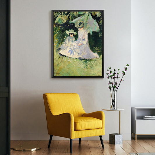 Paul Cesar Helleu,Madame Helleu and her Daughter at the Chateau of Boudran,large wall art,framed wall art,canvas wall art,large canvas,M6507