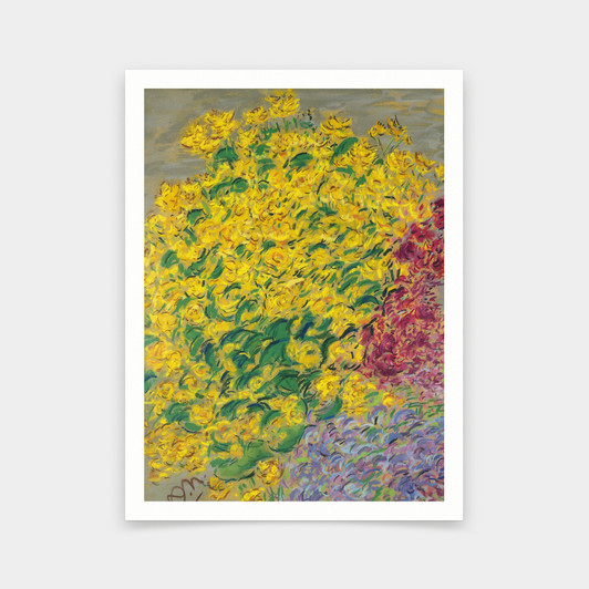 Anna de Noailles,Flowers Pastel On Paper Photograph,art prints,Vintage art,canvas wall art,famous art prints,V5328