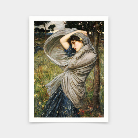 John William Waterhouse,Boreas,art prints,Vintage art,canvas wall art,famous art prints,V6252