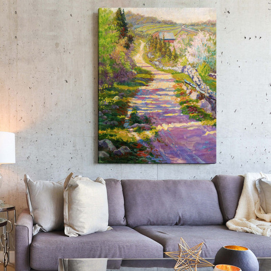 Newell Convers Wyeth,Country Lane,large wall art,framed wall art,canvas wall art,large canvas,M6415