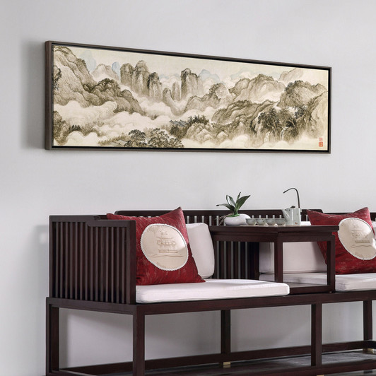 Mountain Cloud Scenery,Canvas Print,Canvas Art,Canvas Wall Art,Large Wall Art,Framed Wall Art,Asian Wall Art,Chinese Art P350