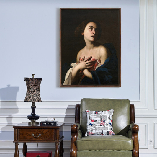 Massimo Stanzione,Agatha of Sicily,large wall art,framed wall art,canvas wall art,large canvas,M6394