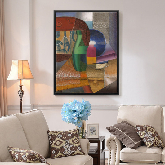 Marthe Donas,Still Life with Bottle and Cup,large wall art,framed wall art,canvas wall art,large canvas,M6375