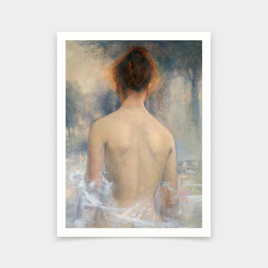 Lieven Herremans,Nude Wall Art,A woman's back Portrait,art prints,Vintage art,canvas wall art,famous art prints,V6322