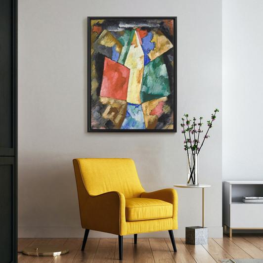 Marsden Hartley,Abstraction Blue, Yellow and Green,large wall art,framed wall art,canvas wall art,large canvas,M6371