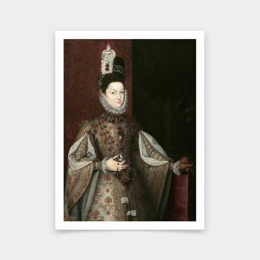 Alonso Sanchez Coello,Isabel Clara Eugenia,woman portrait,art prints,Vintage art,canvas wall art,famous art prints,V5284