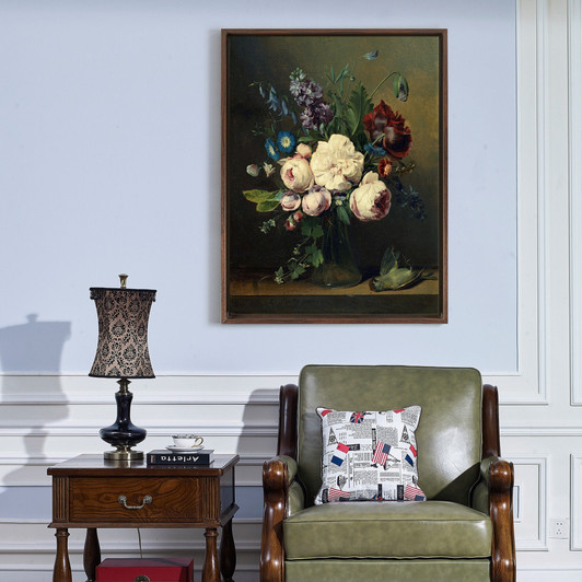 Louis Leopold Boilly,A Vase Of Flowers,large wall art,framed wall art,canvas wall art,large canvas,M6331