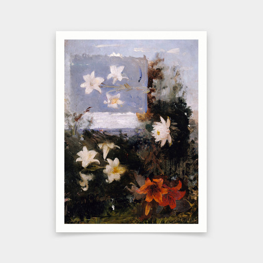 Abbott Handerson Thayer,Flower Studies,art prints,Vintage art,canvas wall art,famous art prints,V5220
