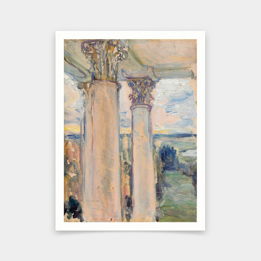 Maria Iakunchikova,study For 'from A Window Of The Old House, Vvedenskoye,art prints,Vintage art,canvas wall art,famous art prints,V6359