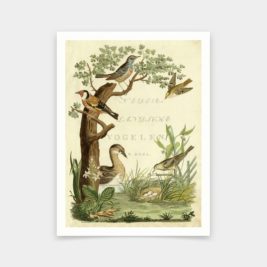 Nozeman,Duck Sanctuary,bird print,art prints,Vintage art,canvas wall art,famous art prints,V6428