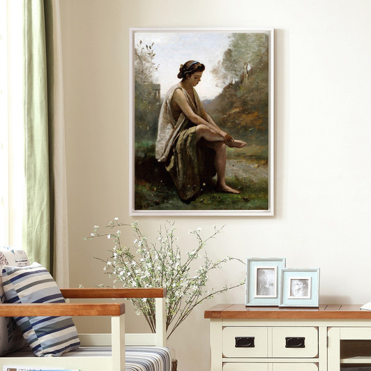 Jean-Baptiste-Camille Corot,The Wounded Eurydice,large wall art,framed wall art,canvas wall art,large canvas,M6171