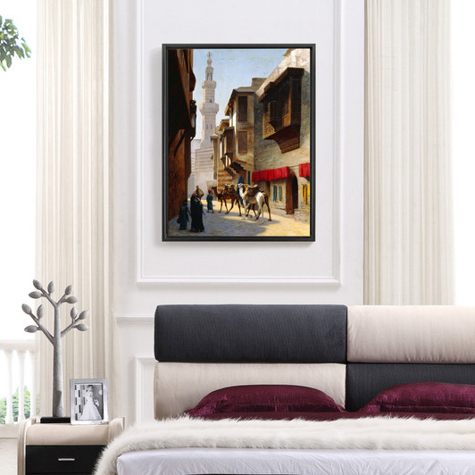 Jean Leon Gerome,A Street in Cairo,large wall art,framed wall art,canvas wall art,large canvas,M6152